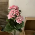 Artificial pink silk flower bunch for home wedding party decoration and floral arrangement setup - Pink