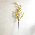 Artificial forsythia branch yellow fake flower home wedding decor floral arrangement SKU - Yellow