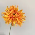 Kunstmatige gerbera bloem enkele stengel oranje voor thuis en bruiloft decoratie - Oranje