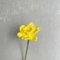 Artificial PU daffodil flower simulation yellow narcissus for home decor variant style - Yellow