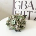 Autumn color artificial hydrangea flower head fake floral decor for home wedding photography - Autumn Green
