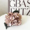 European short-stem autumn hydrangea artificial flower, retro earth tone home wedding decor. - Dusty Pink