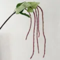 Artificial long branch yardlong bean floral decor for home living room vase decoration plant - Red