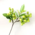Artificial green berry branch simulation plant home decor floral arrangement fake fruit stem - Teal
