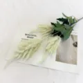 Realistic artificial Astilbe flower bouquet for wedding decoration floral design. - Creamy White