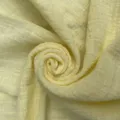 Yellow textured fabric napkin detail, wrinkled cotton gauze table decor cloth for weddings. - 32*32 / Yellow