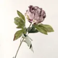 Nordic vintage artificial peony flower single stem fake floral decor for home vase. - Light Purple