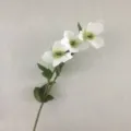 Künstliche Blume Stiel weiße Blüte Seide Blumen Heimdeko Hochzeit Deko Arrangement - Weiß
