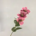 Künstlicher Blumenzweig 3D Europäischer Stil rosa Seidenblumen Strauß für HeimDeko. - Fuchsia