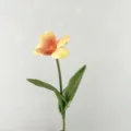 High-end artificial tulip flower single stem for home decor hotel room floral arrangement styling. - Champagne