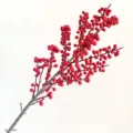 Artificial red berry branch fake winterberry stems for home decor flower arrangement SKU - Long Branch Red