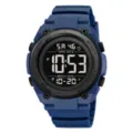 SKMEI men's digital sports watch waterproof multi-function luminous outdoor wristwatch - Blue