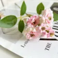 Wholesale luxury artificial multi-head rose flower bouquet for wedding photography props. - Pink
