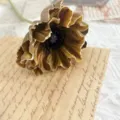 Single PU poppy artificial flower for Nordic home decor, realistic table decoration piece. - Coffee