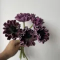 Artificial Iceland poppy flower PU purple bouquet for Nordic home dining table decor variant. - Dusty Pink