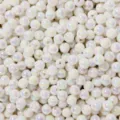 Perline tonde iridescenti da 8-12mm perle distanziatrici per creazione di gioielli e braccialetti fai da te. - Bianco / 8mm
