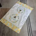 Cotton kitchen dish towel with cute bee and honeycomb pattern, soft and absorbent tea towel. - 40*70cm / HX-9