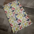 Cotton floral dish towel with butterfly print, absorbent kitchen tea towel for home use. - 40*70cm / HX-10