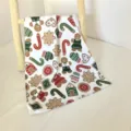 Asciugamano da cucina in cotone con motivo omino di pan di zenzero natalizio morbido dettaglio - 40*70cm / HX-4