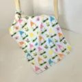 Pure cotton printed kitchen dish towel, cute gnome and floral pattern tea towel. - 40*70cm / HX-6