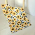 Sunflower kitchen dish towel detail view, soft cotton fabric, absorbent for daily use. - 40*70cm / HX-7
