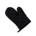 Guanto da forno trapuntato nero resistente al calore guanto da cucina per cottura - Pezzo Singolo / Nero