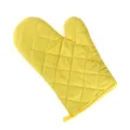 Guanto da forno trapuntato giallo per cucina, resistente al calore per cottura e microonde. - Pezzo Singolo / Giallo