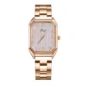 Orologio da polso al quarzo da donna con cinturino in acciaio inossidabile oro rosa. - Numerato Spazzolato Rosa