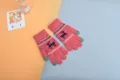 Guanti invernali in maglia touch screen per donne, design caldo e foderato per il freddo. - Taglia unica / Rosso anguria