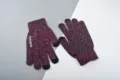 Gants tactiles tricotés d'hiver pour hommes et femmes, gants de cyclisme chauds antidérapants. - Taille unique / Rose Pâle Chiné Antidérapant