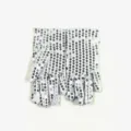 Gants de danse a paillettes blanches costume brillant spectacle fete accessoires scene - Taille unique / Modèle enfant [Blanc]