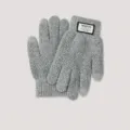 Winter warm touchscreen knitted gloves for men and women, thickened grey thermal mitts. - Gray