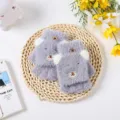 Mignons gants en peluche pour enfants, mitaines d'hiver chaudes pour écrire garçons et filles. - Taille unique / Ours Gris-Bleu
