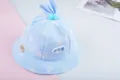 Baby bucket hat spring thin cute infant cap cartoon bunny ears toddler sun hat blue - 6-24 Months / Blue