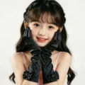 Gants longs en satin noir pour enfants avec noeud papillon pour fete deguisement - Noir