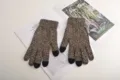 Gants d'hiver pour hommes tactiles en tricot cachemire chaud et epais de plein air - Taille unique / Café Mélangé