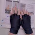 Gants de protection solaire demi-doigts pour femmes d'été élastiques pour conduire - Taille unique / Demi-Doigts Noir