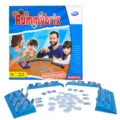 Rummybrix tile game set with blue racks and numbered tiles. Ideal for family fun and parties. - Standard Type