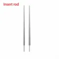 Edelstahl Körper Piercing Taper Einstechstift Werkzeug für Gewinde und Aufsteckschmuck - Gerader Stab Stil (M2021) / 1,0 mm Außendurchmesser / 0,45 mm Stift