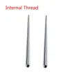 Edelstahl Körper Piercing Konus Pin mit Innengewinde Einführungswerkzeug Variante - Gerader Stab Stil (M2021) / 1,6 mm Außendurchmesser / 1,2 mm Innengewinde