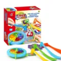Kids whack hammer board game fast action interactive toy set with spinner and suction cups - Standard Type