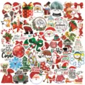 100 pcs autocollants de graffiti de Noël étanche en vinyle pour casque ordinateur tasse - 100 Pièces/Paquet