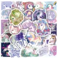 Paquet d'autocollants imperméables licorne mignonne pour ordinateur portable valise. - 100 Pièces/Paquet