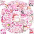 50pz adesivi estetici rosa versetti biblici cristiani impermeabili decalcomania in vinile - 50 Pezzi/Confezione