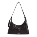 Chique donkerbruine hobo schoudertas, minimalistische PU lederen tas voor dagelijks casual gebruik. - Zonder hanger / Koffie