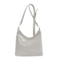 Minimalistische dames casual hobo crossbody tas stijlvolle schoudertas in lichtgrijs - Zonder hanger / Broken Wit