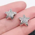 Silver starfish large hole charm bead alloy DIY bracelet jewelry accessory - 1pc - Ocean Starfish Large Hole Bead (6659)