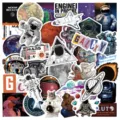 50 pz Adesivi Spazio Astronauta Impermeabili in Vinile per Laptop Borraccia Skateboard - 50 Pezzi/Confezione