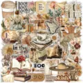 Adesivi per libri di lettura vintage trasparenti cancelleria estetica scrapbooking 50pz - 50 Pezzi/Confezione