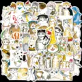 50 Pcs Cute Cat Stickers Waterproof Vinyl Decals for Laptop Water Bottle Luggage Set - 50 Pieces/Pack